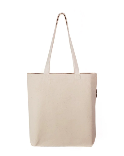 100% Organic Cotton Canvas Grocery Tote Bags W/Gusset - Your Logo Print