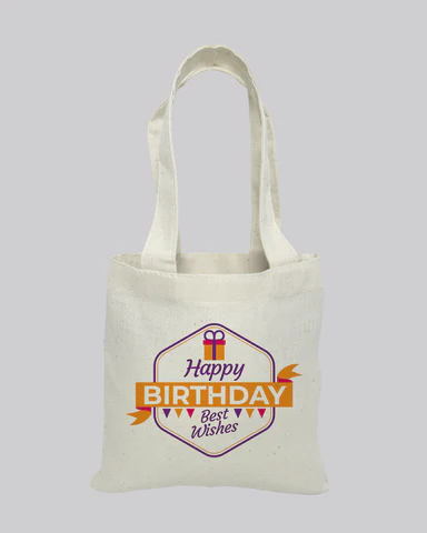 6" MINI Custom Tote Bags 100% Cotton - Personalized Gift Tote Bags - Your Logo Print