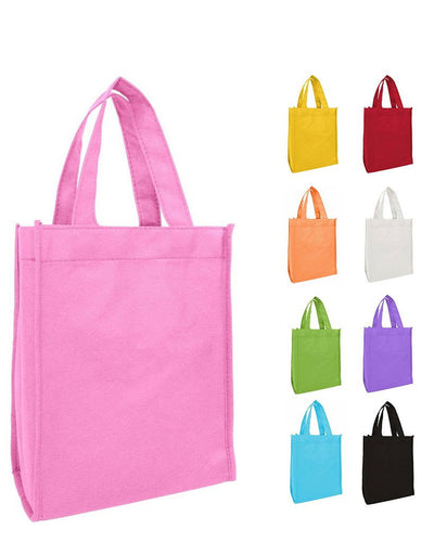 8" Small Book Bag / Non Woven Gift Tote Bag - Your Logo Print