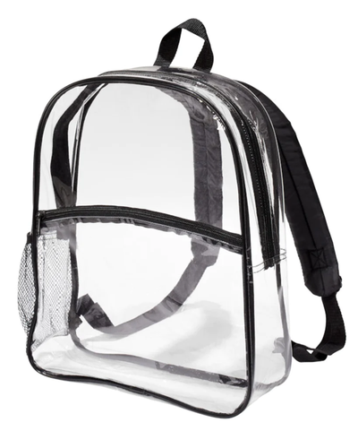 Adjustable Clear PVC Stadium Backpack - Your Logo Print