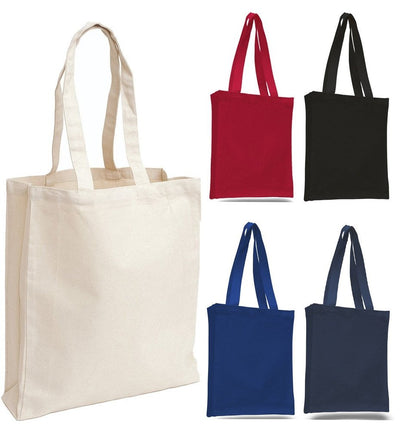 Cheap Canvas Tote Bag / Book Bag with Gusset - Your Logo Print