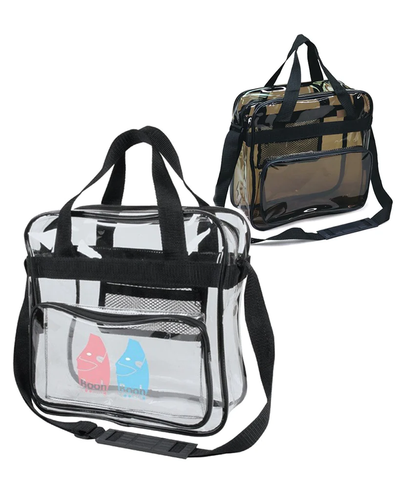 Clear Messenger Bag / Crossbody Stadium Bags -  By Piece - Your Logo Print