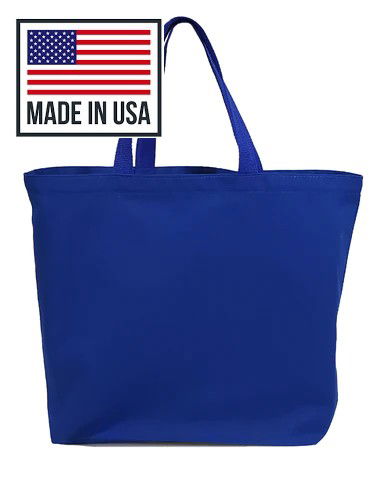Colored Beach & Pool Canvas Tote Bag - Made in USA (By Piece) - Your Logo Print
