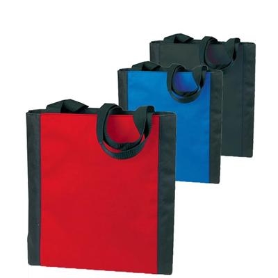 Durable Two-Tone Polyester Tote Bags - Your Logo Print