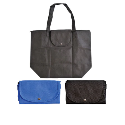 Foldable Zippered Economical Tote Bag - Your Logo Print