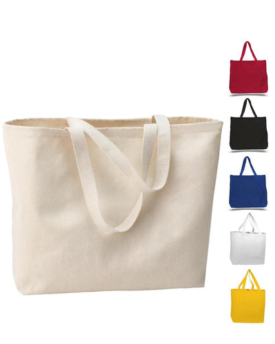 Large Canvas Wholesale Tote Bag with Long Web Handles - By Piece - Your Logo Print