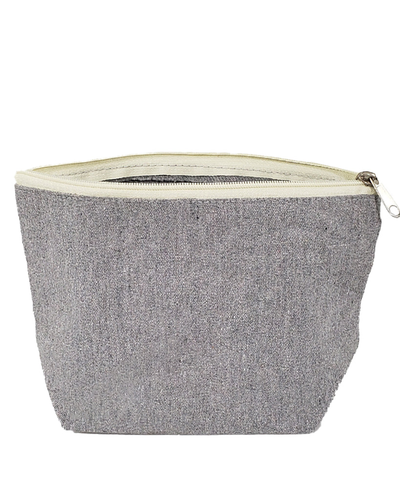 Large Size Recycled Flat Zipper Cosmetic Bag - By Piece - Your Logo Print