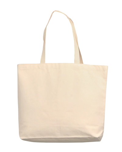 Med/Large Canvas Wholesale Tote Bag with Long Handles - Your Logo Print