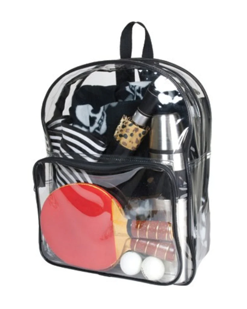 Multi Purpose Clear Backpack W Front Pocket By Piece Your Logo Print