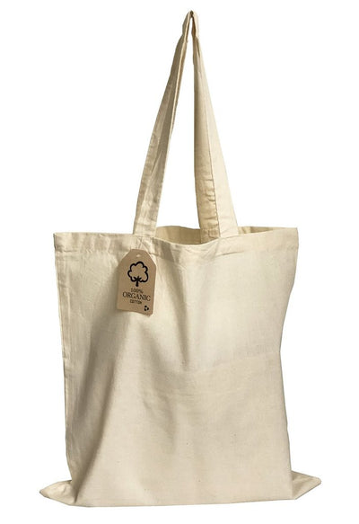 Organic Cotton Canvas Tote Bags - 100% Certified Organic Cotton - with Logo - Your Logo Print