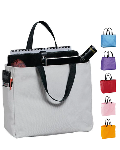 Polyester Improved Essential Tote Bags Wholesale - Colors (By Piece) - Your Logo Print