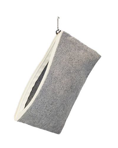 Recycled Canvas Flat Zipper Pouch - By Piece - Your Logo Print