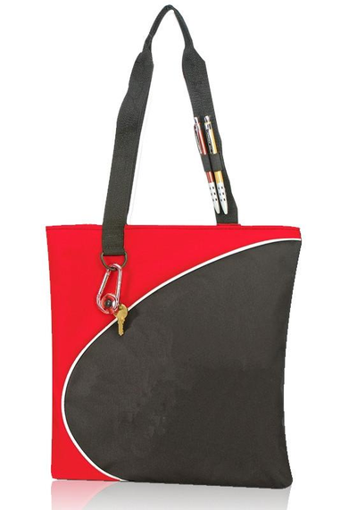 Tri-Tone Cute Polyester Tote Bags - Your Logo Print
