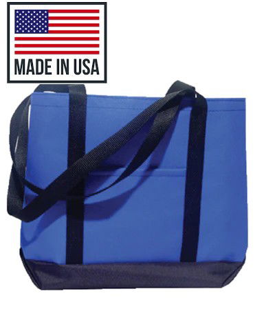 Two-Tone Polyester Boat Bag - Made in USA (By Piece) - Your Logo Print