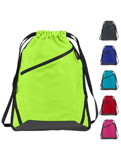 Zip-It Drawstring Backpack with Adjustable Straps (By Piece) - Your Logo Print