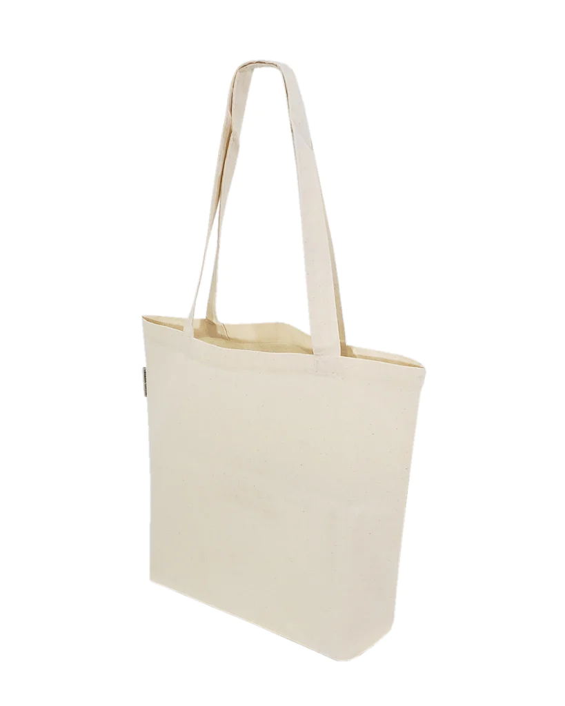 18 Canvas Shopper Tote With Gusset - From Organic Cotton