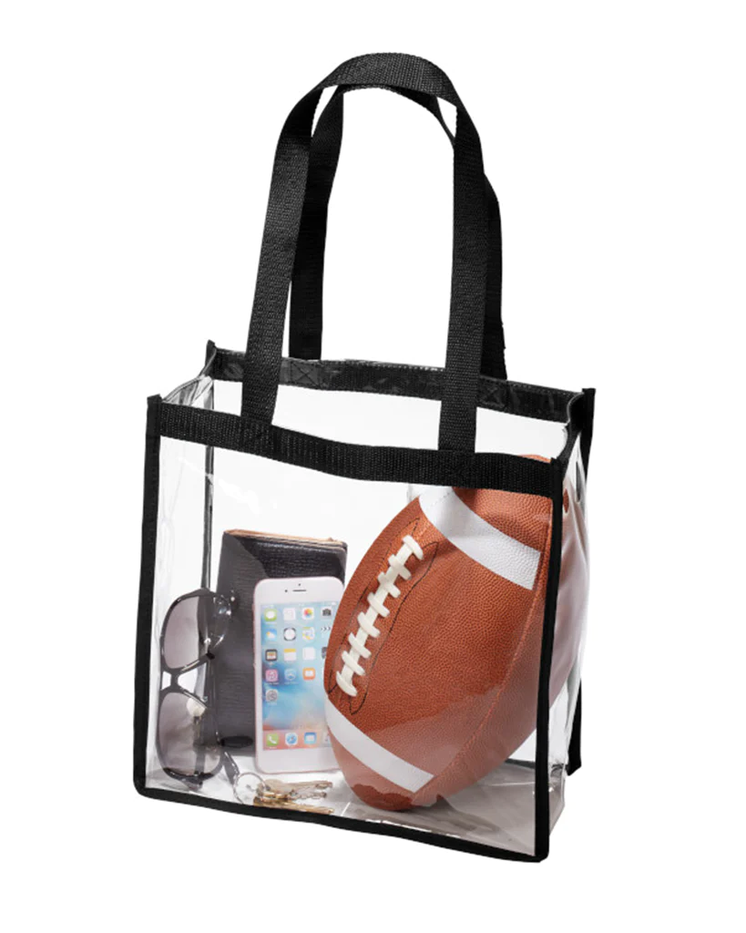 Stadium Approved Clear Bag Transparent Vinyl PVC Tote Bag Long